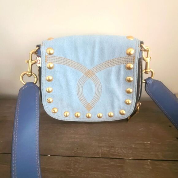 Marc Jacobs Nomad Small Denim Saddle Bag - Picture 1 of 15